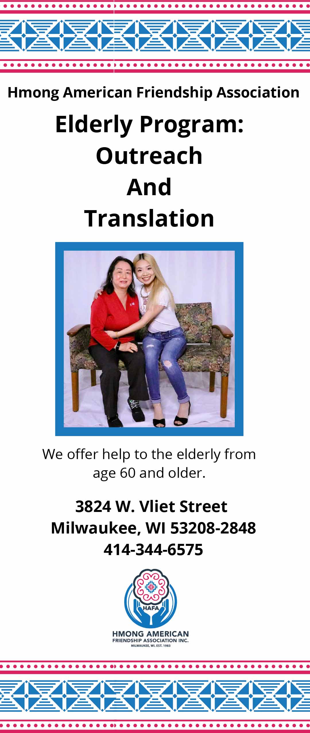 Elderly Program Brochure Front