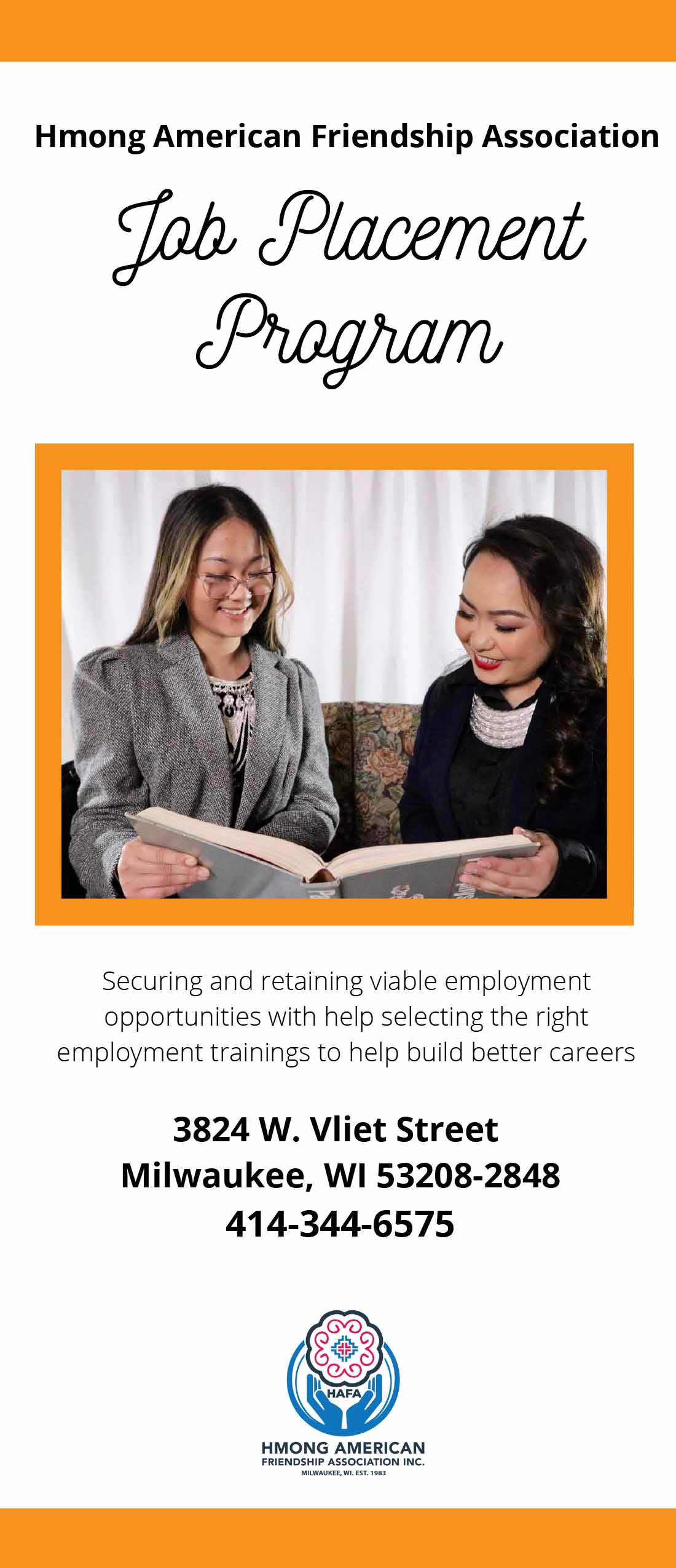 Job Placement Brochure Front